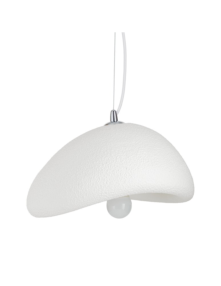 Single pendant lamps -  Step Into Design STONE pendant lamp white 30 cm DN426-300 - product kolory-swiatla.pl 4