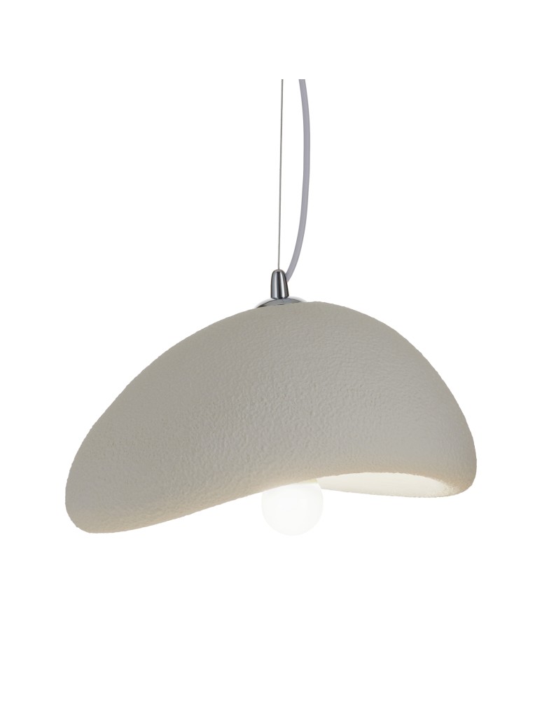 Single pendant lamps -  Step Into Design STONE pendant lamp white 30 cm DN426-300 - product kolory-swiatla.pl 5