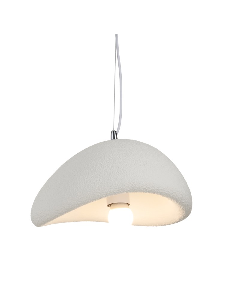 Single pendant lamps -  Step Into Design STONE pendant lamp white 30 cm DN426-300 - product kolory-swiatla.pl 9