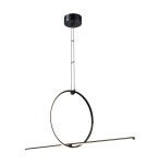 Pendant lamps over the island -  Step Into Design FORMA LED pendant lamp black 110 cm ST-10339P-A - product 1