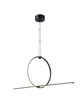  Step Into Design Lampa wisząca FORMA LED czarna 110 cm ST-10339P-A