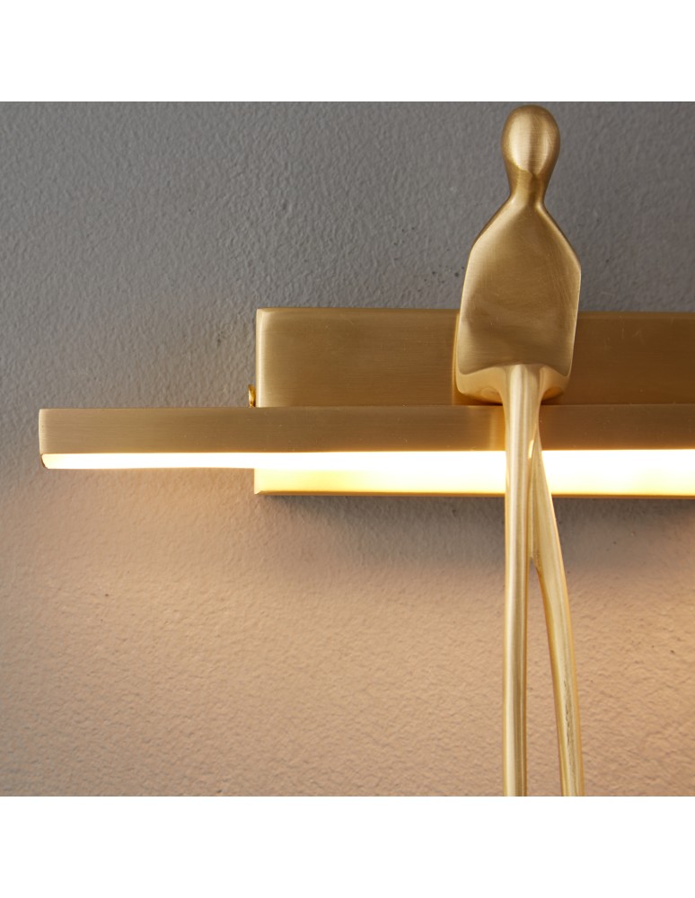 Designer wall lamps -  Step Into Design AMICI wall lamp gold 31 cm ST-B3578 gold - product kolory-swiatla.pl 3
