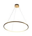 Pendant lamps circles -  Step Into Design CIRCLE SLIM 80 LED pendant lamp gold 80 cm ST-10112P-D800 - product 1