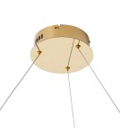 Pendant lamps circles -  Step Into Design CIRCLE SLIM 80 LED pendant lamp gold 80 cm ST-10112P-D800 - product 4