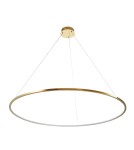 Pendant lamps circles -  Step Into Design CIRCLE SLIM 120 LED pendant lamp gold 120 cm ST-10112P-D1200 - product 1