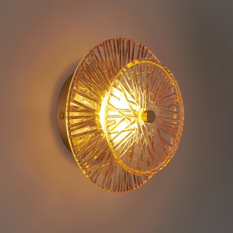 Step Into Design Lampa ścienna LUXIO LED bursztynowa 20 cm ST-3315-2 copper