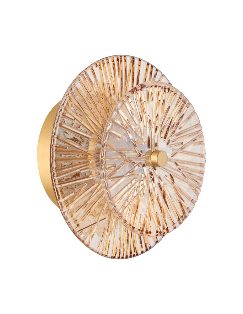 Designer wall lamps -  Step Into Design LUXIO LED amber 20 cm wall lamp ST-3315-2 copper - product kolory-swiatla.pl 4