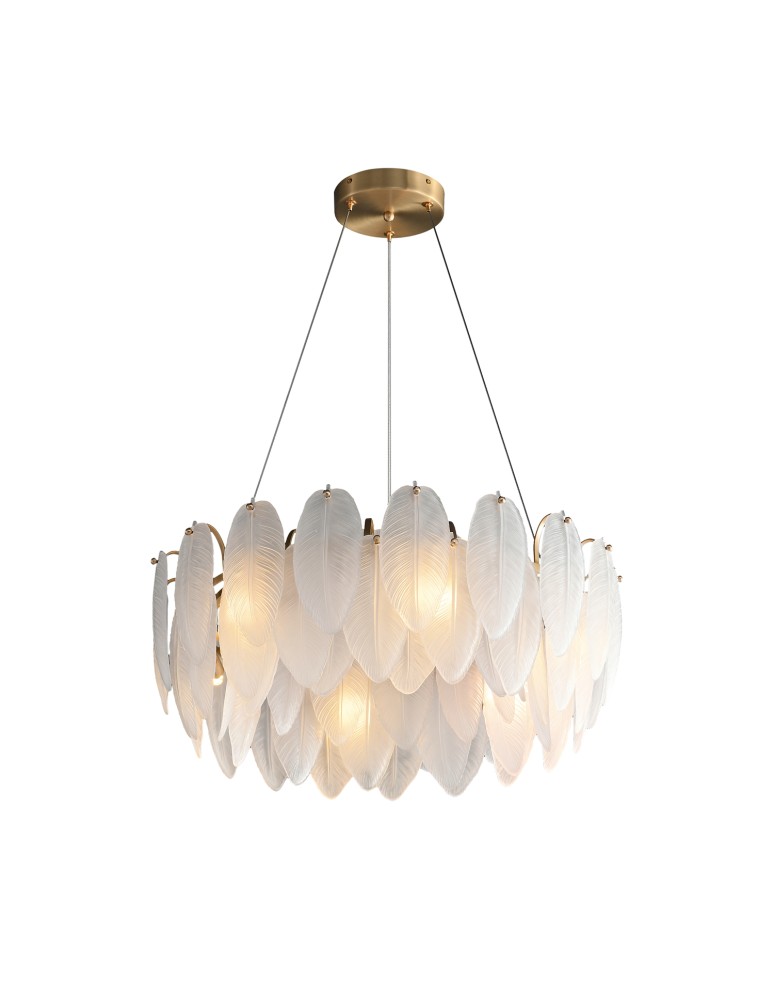 Designer pendant lamps -  Step Into Design PIUMA pendant lamp white 60 cm ST-6289-6 - product kolory-swiatla.pl 1