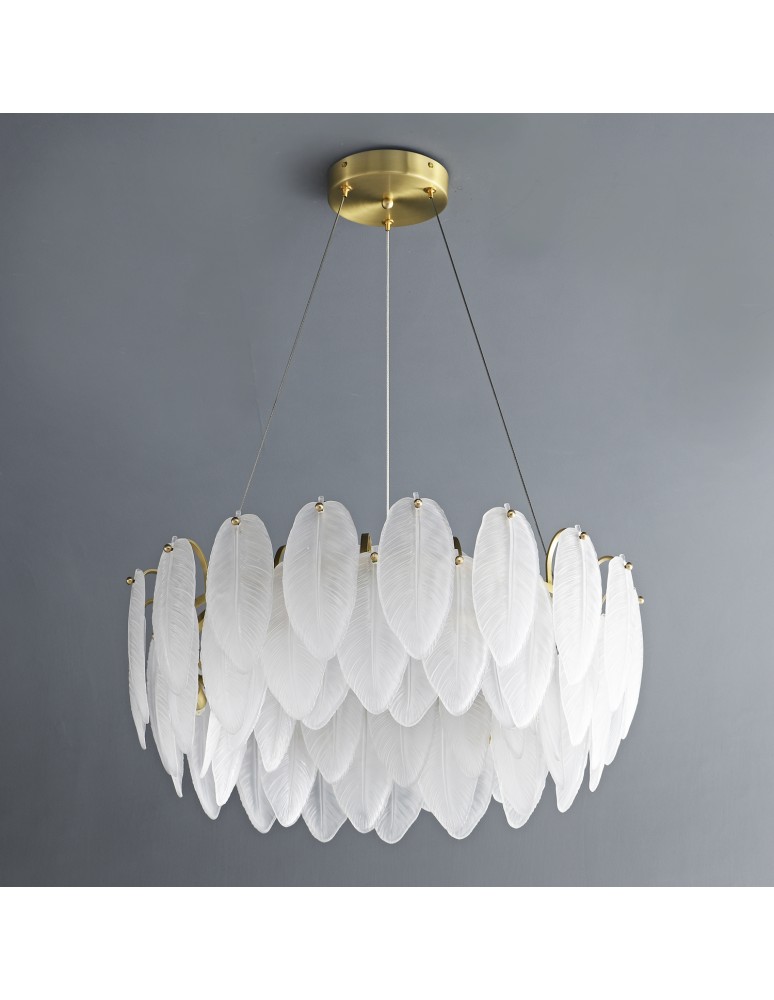 Designer pendant lamps -  Step Into Design PIUMA pendant lamp white 60 cm ST-6289-6 - product kolory-swiatla.pl 4