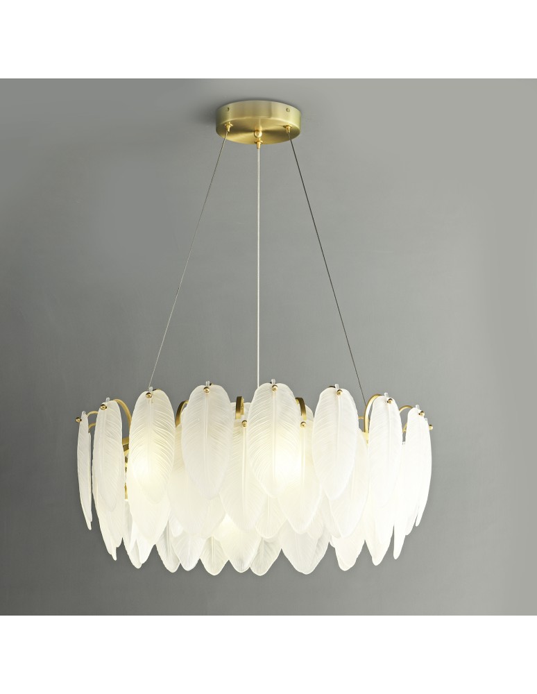 Designer pendant lamps -  Step Into Design PIUMA pendant lamp white 60 cm ST-6289-6 - product kolory-swiatla.pl 5