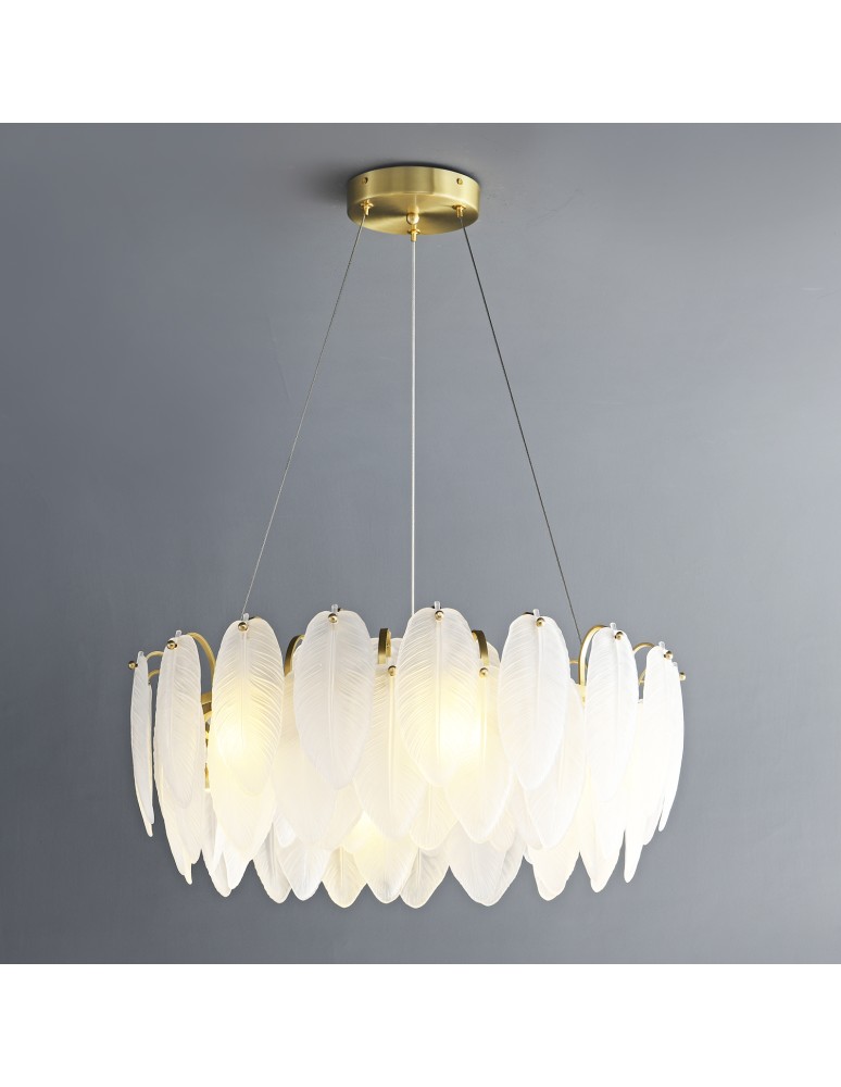 Designer pendant lamps -  Step Into Design PIUMA pendant lamp white 60 cm ST-6289-6 - product kolory-swiatla.pl 6