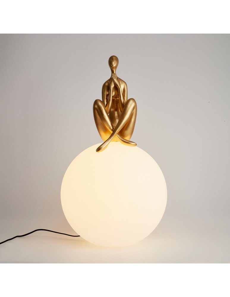 Designer table lamps -  Step Into Design WOMAN-3 table lamp gold 35 cm ST-6022-C gold - product kolory-swiatla.pl 2