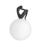 Designer table lamps -  Step Into Design WOMAN-2 table lamp black 35 cm ST-6020-B black - product 1