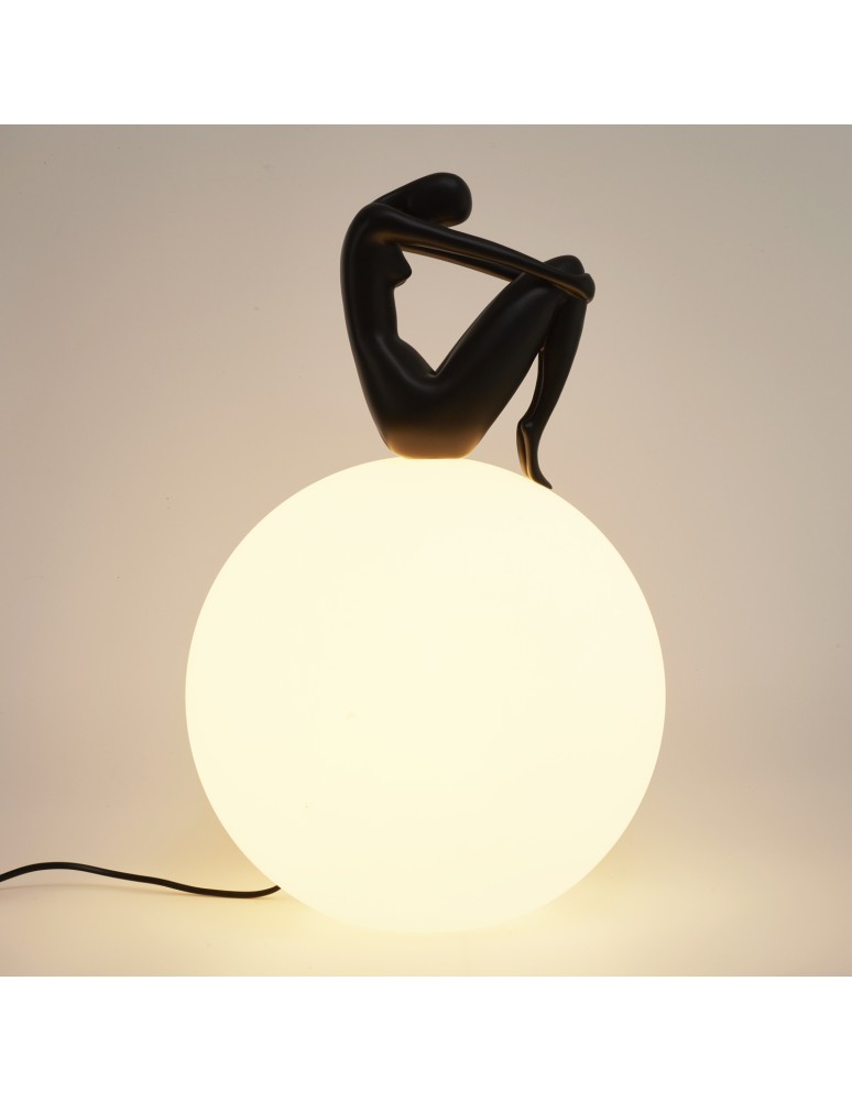 Designer table lamps -  Step Into Design WOMAN-2 table lamp black 35 cm ST-6020-B black - product kolory-swiatla.pl 2