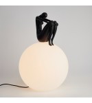 Designer table lamps -  Step Into Design WOMAN-2 table lamp black 35 cm ST-6020-B black - product 5