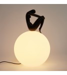 Designer table lamps -  Step Into Design WOMAN-2 table lamp black 35 cm ST-6020-B black - product 6