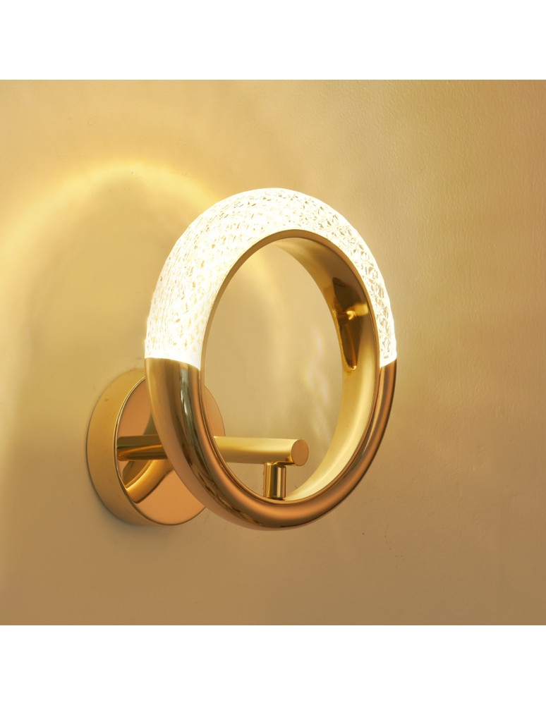 Glamour wall lamps -  Step Into Design JEWEL LED wall lamp gold 21 cm DB9013-A. - product kolory-swiatla.pl 4