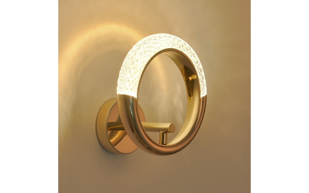 Step Into Design Lampa ścienna JEWEL LED złota 21 cm DB9013-A