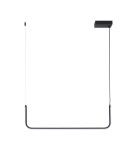 Pendant lamps over the island -  Step Into Design MINIMA-1 LED pendant lamp black 80 cm MP0095-L80 - product 1