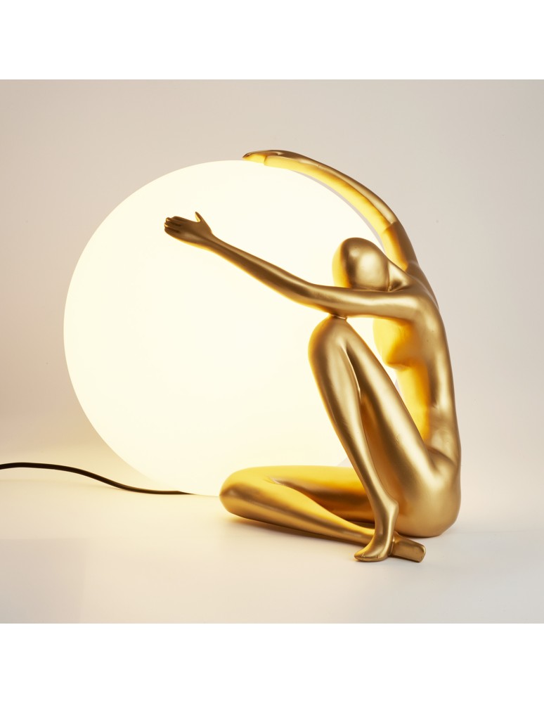 Designer table lamps -  Step Into Design WOMAN-1 table lamp gold 47 cm ST-6022-A gold - product kolory-swiatla.pl 4