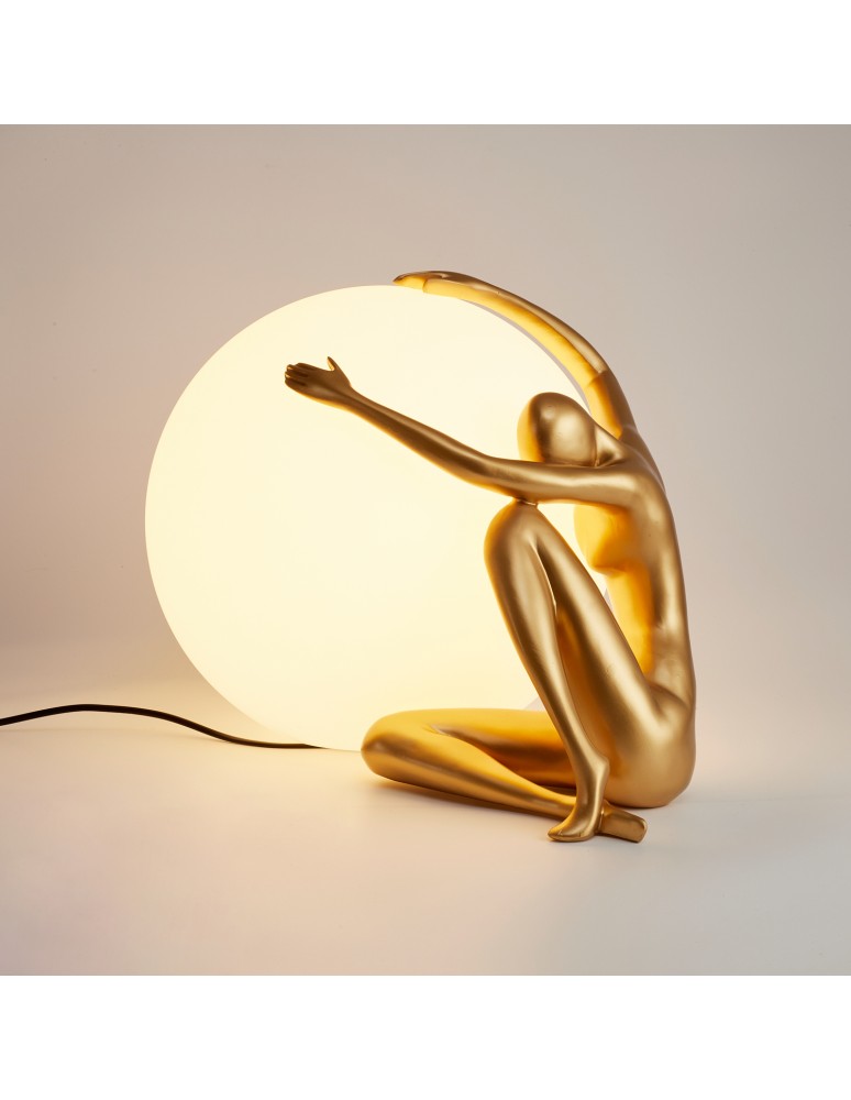 Designer table lamps -  Step Into Design WOMAN-1 table lamp gold 47 cm ST-6022-A gold - product kolory-swiatla.pl 5