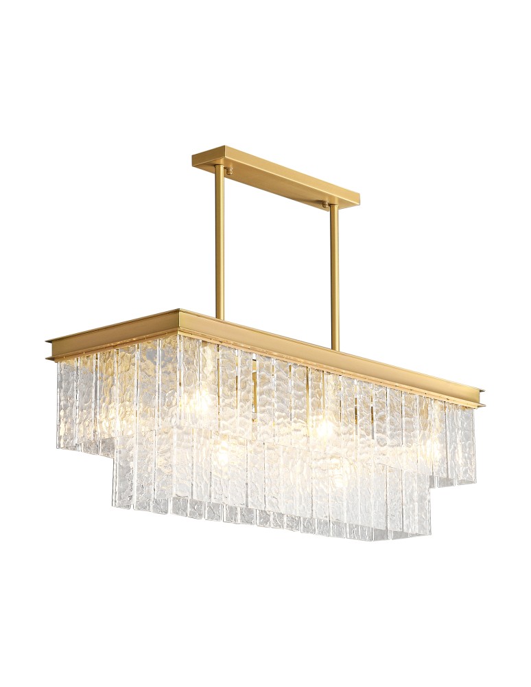 Glamour pendant lamps -  Step Into Design ICELAND pendant lamp white 100 cm ST-6308-10C - product kolory-swiatla.pl 1