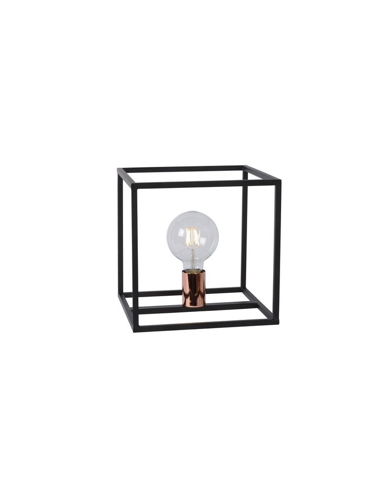 Lampy stołowe loftowe - industrialne - Lucide ARTHUR Biurkowa E27 25/25/25 08524/01/30 - produkt kolory-swiatla.pl 1