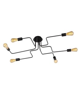 Lucide LESTER Plafon Light 6xE27 100/75/20cm Czarny 21112/06/30 - produkt 2