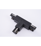 Accessories for 3 phase busbars - Azzardo TRACK 3LINE T CONNECTOR LEFT BK T-Left Connector with Plug-in Power to 3 Phase Bus Black AZ4276 - product 1