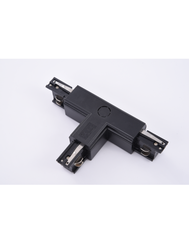 Azzardo TRACK 3LINE T CONNECTOR LEFT BK T-Left Connector with Plug-in Power to 3 Phase Bus Black AZ4276