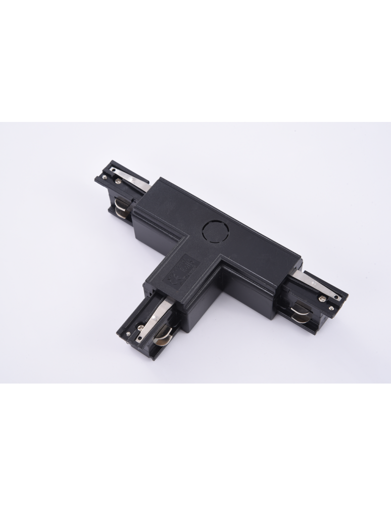 Accessories for 3 phase busbars - Azzardo TRACK 3LINE T CONNECTOR LEFT BK T-Left Connector with Plug-in Power to 3 Phase Bus Black AZ4276 - product kolory-swiatla.pl 1