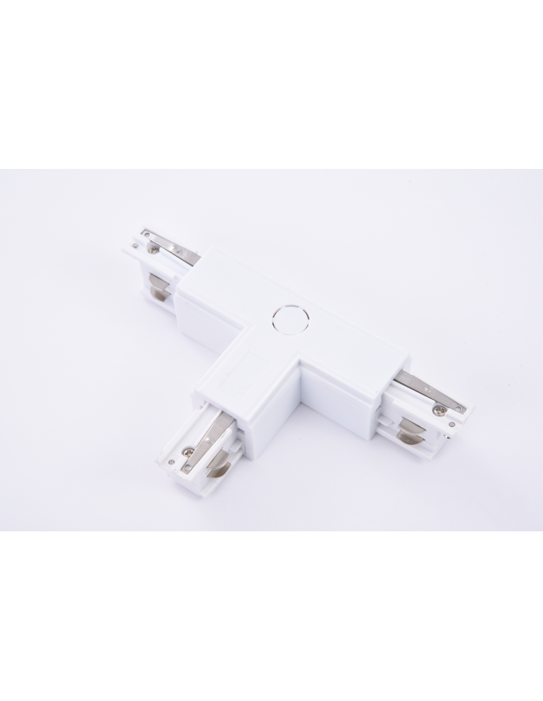 Accessories for 3 phase busbars - Azzardo TRACK 3LINE T CONNECTOR LEFT WH Left-handed T Connector with Power Supply Pluggable to 3-phase Bus White AZ4275 - product kolory-swiatla.pl 1