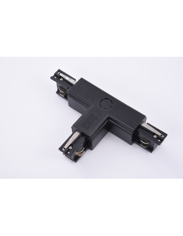 Azzardo TRACK 3LINE T CONNECTOR RIGHT BK Right-handed T Connector with Plug-in Power to 3-phase Bus Black AZ4278