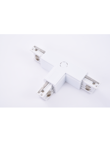 Azzardo TRACK 3LINE T CONNECTOR RIGHT WH Right-handed T Connector with Possibility to Plug into 3 Phase Bus White AZ4277