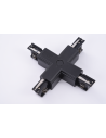Azzardo TRACK 3LINE X CONNECTOR BK Łącznik X z Możliwością Wpięcia Zasilania do Szyny 3 fazowej Czarny AZ4280