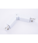 Accessories for 3 phase busbars - Azzardo TRACK 3LINE ADJUSTABLE CONNECTOR WH Adjustable Switch for 3-phase Bus White AZ4285 - product 1