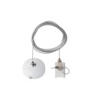 Accessories for 3 phase busbars - Azzardo TRACK 3LINE PENDANT ACCESSORY 1.5M WH Suspension for 3 phase bus White AZ4796 - product 1