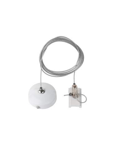 Azzardo TRACK 3LINE PENDANT ACCESSORY 1.5M WH Suspension for 3 phase bus White AZ4796