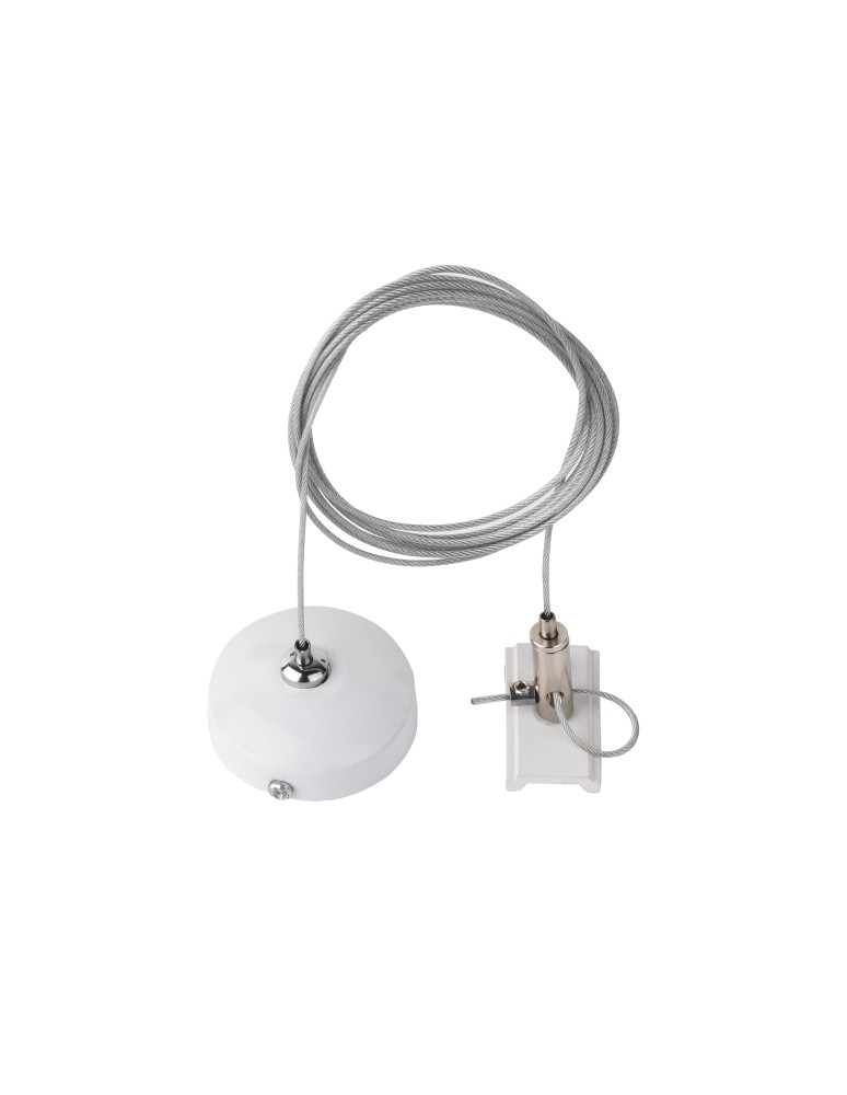 Accessories for 3 phase busbars - Azzardo TRACK 3LINE PENDANT ACCESSORY 1.5M WH Suspension for 3 phase bus White AZ4796 - product kolory-swiatla.pl 1
