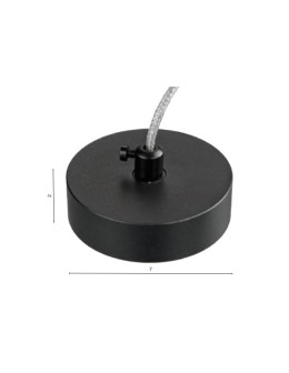 Azzardo CEILING PLATE TRACK BK + WIRE Zawiesie z Przewodem Czarny AZ4780