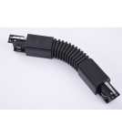 Accessories for magnetic busbars - Azzardo TRACK 3LINE FLEXIBLE CONNECTOR BK Flexible Connector for 3 Phase Bus Black AZ4282 - product 1