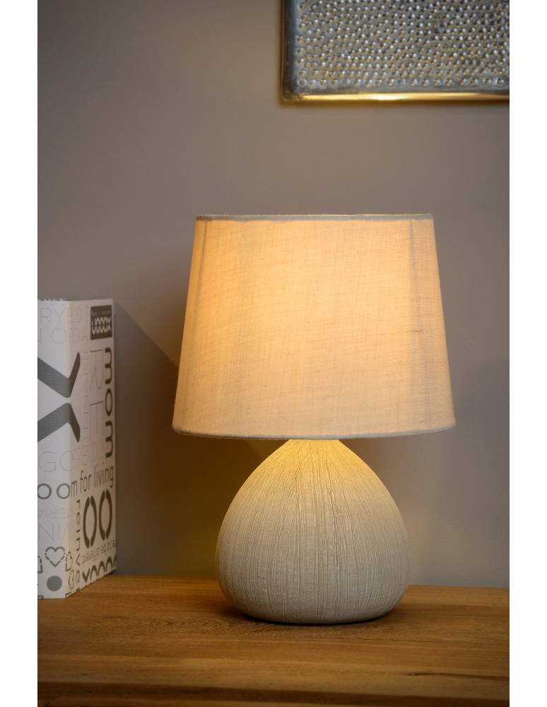 Nightlights - Lucide RAMZI Desk E14 H26cm Cre 47506/81/38 - product kolory-swiatla.pl 4