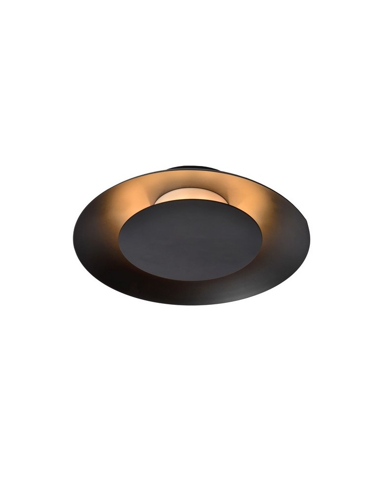 Ceiling lamps - Lucide FOSKAL Plafond Light LED 6W ?21.5cm Black 79177/06/30 - product kolory-swiatla.pl 1