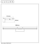 Kinkiety łazienkowe - Lucide ONNO Mirror Light LED 12W L60c 79297/12/12 - produkt 4