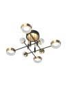Zuma Line Lara Ceiling Lamp Black / French Gold MX7170-8-3BGT