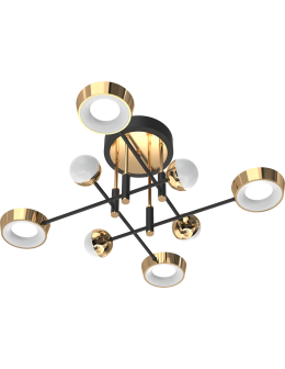 Zuma Line Lara Ceiling Lamp Black / French Gold MX7170-8-3BGT - product 2