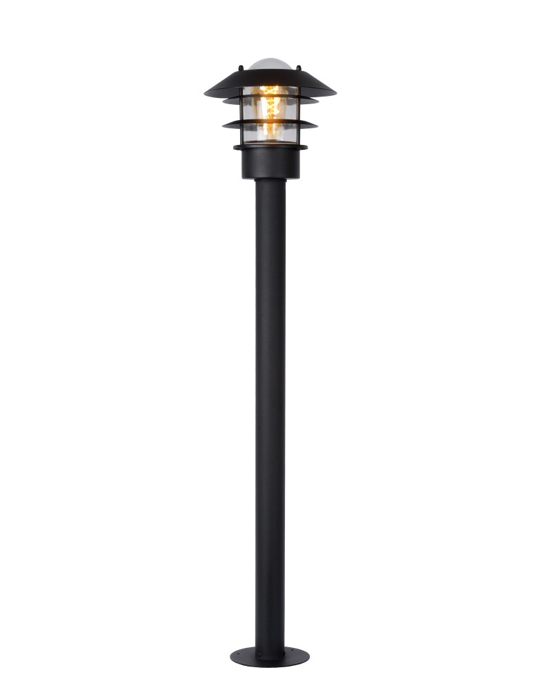 Standing garden lamps - Lucide ZICO Lantern IP44-1xE27 H100 D21.8 Black 11874/99/30 - product kolory-swiatla.pl 2