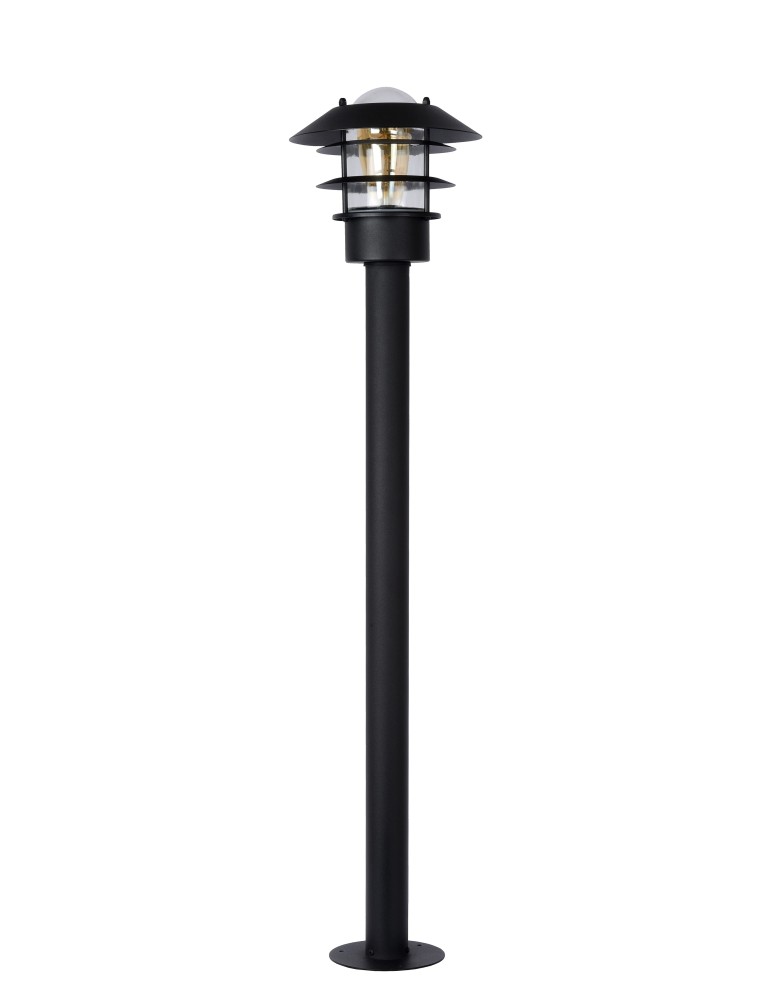 Standing garden lamps - Lucide ZICO Lantern IP44-1xE27 H100 D21.8 Black 11874/99/30 - product kolory-swiatla.pl 3