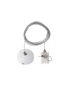 Azzardo TRACK 1LINE PENDANT ACCESSORY 1,5M WH Zawiesie do Szyn 1 fazowych Biały AZ4746