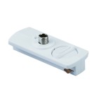 Accessories for 1 phase busbars - Azzardo TRACK 1LINE ELECTRIC ADAPTER WH for lamp connection White AZ4748 - product 1